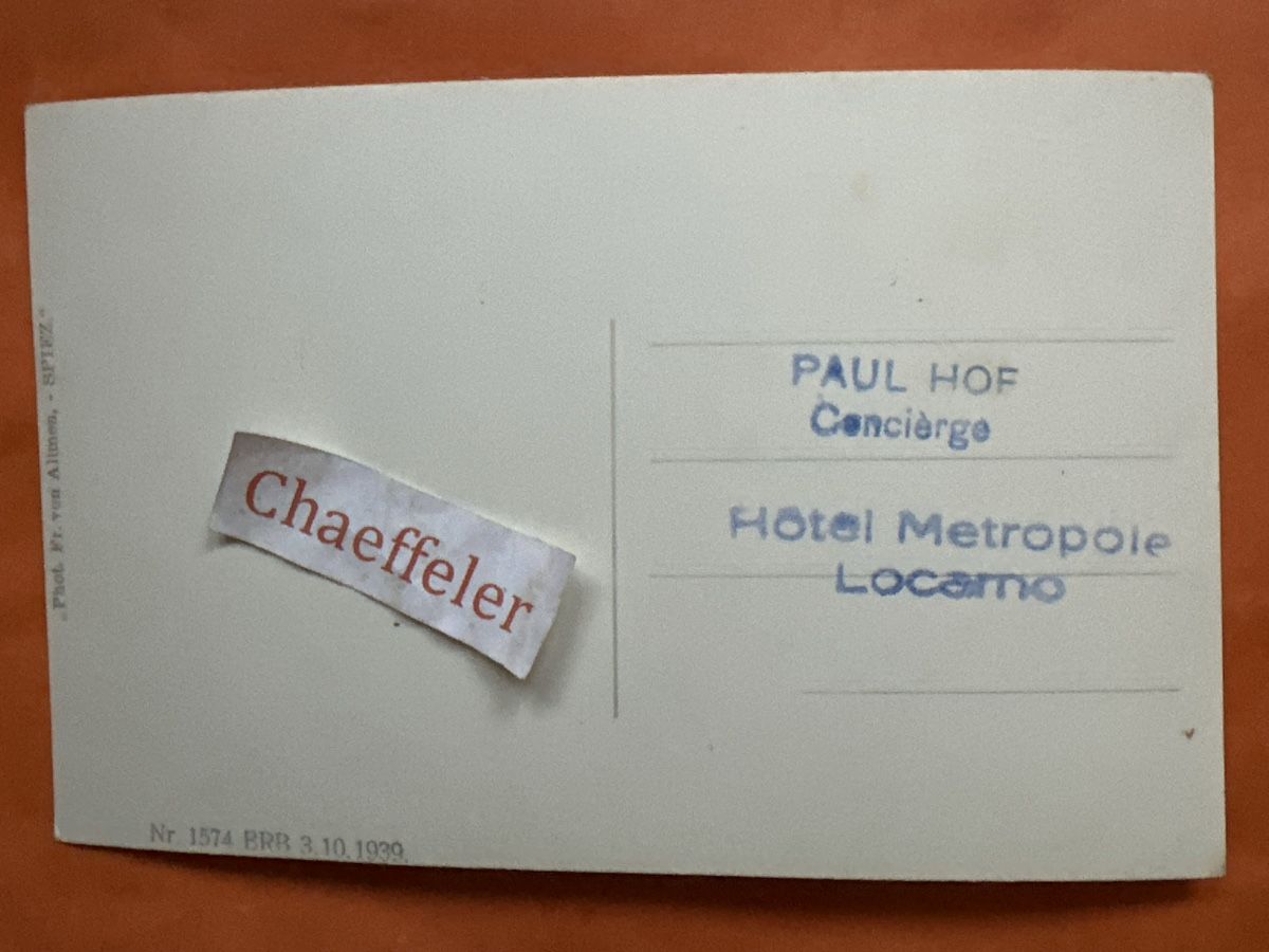 Cartoline postali: Schloss Spiez.  62 – Usato da Zürich venduto da Chaeffeler 1