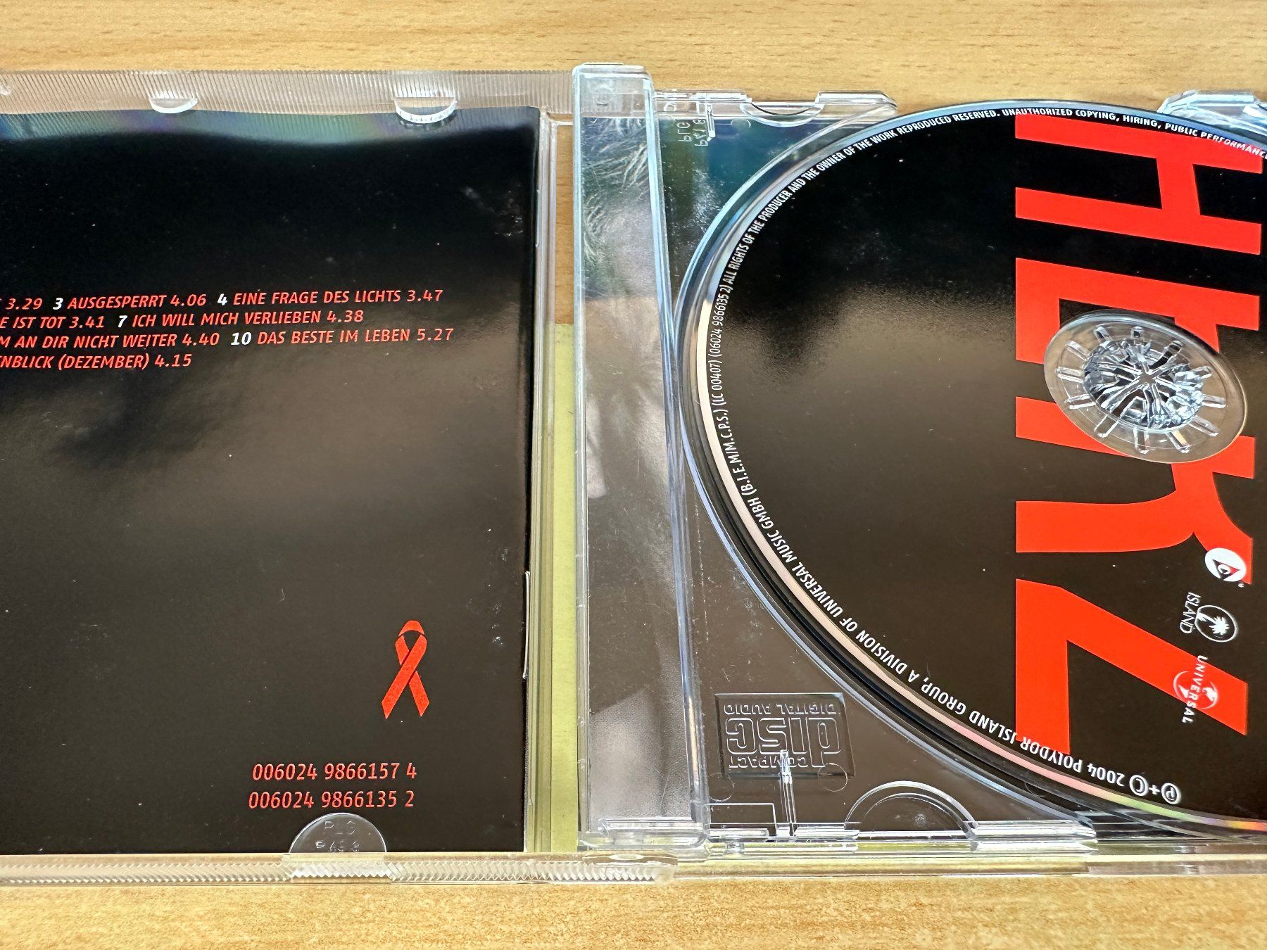 CD: Rosenstolz – Herz – Usato da Rikon im Tösstal venduto da Alpenmutz 2