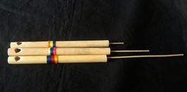 3 x Vogelflöte Peru, spaßige Lotusflöte, Neu!!