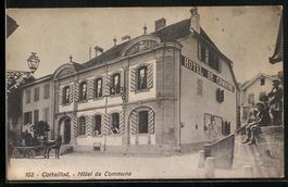 AK Cortaillod, Hotel de Commune, 1916