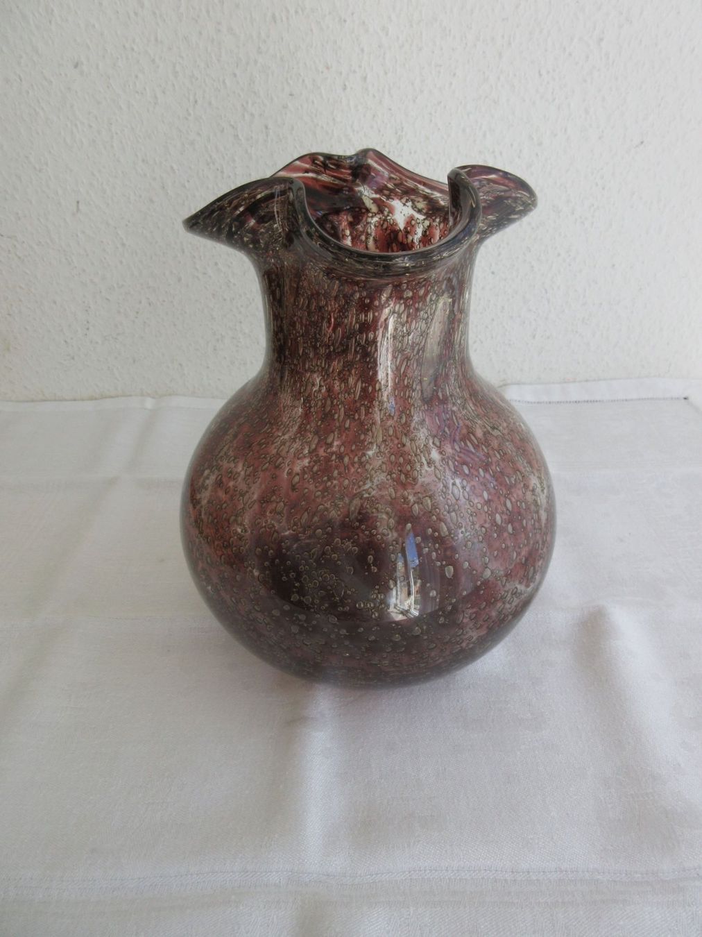 WMF Caraffe: Blasenglas Krug, bordeauxrot, WMF? – Usato da Binningen venduto da tempipassati 1