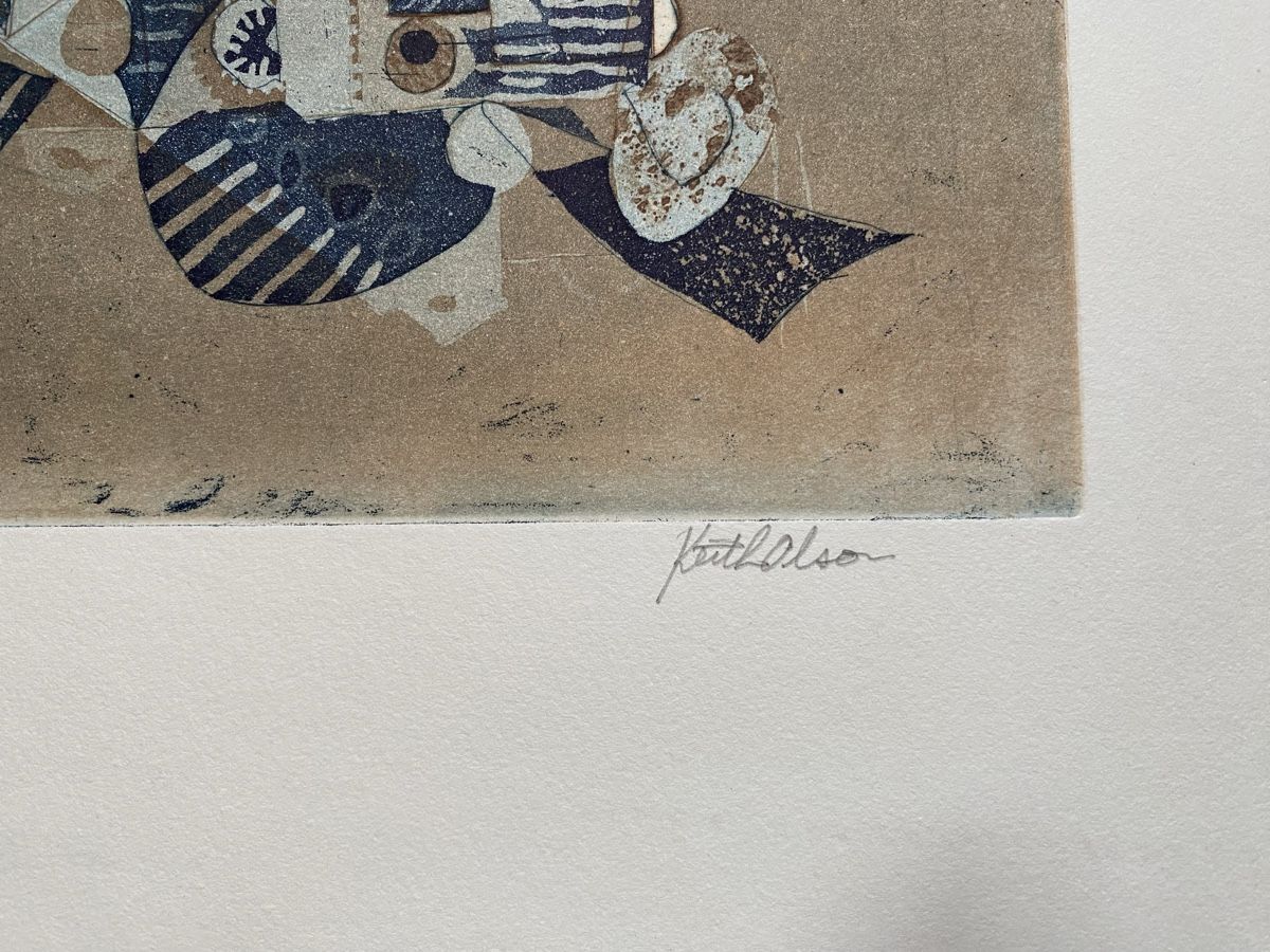 Arts picturaux & lithographies: Keith Olson, Radierung 57/100 – D'occasion à Utzigen par Lasagne99 3