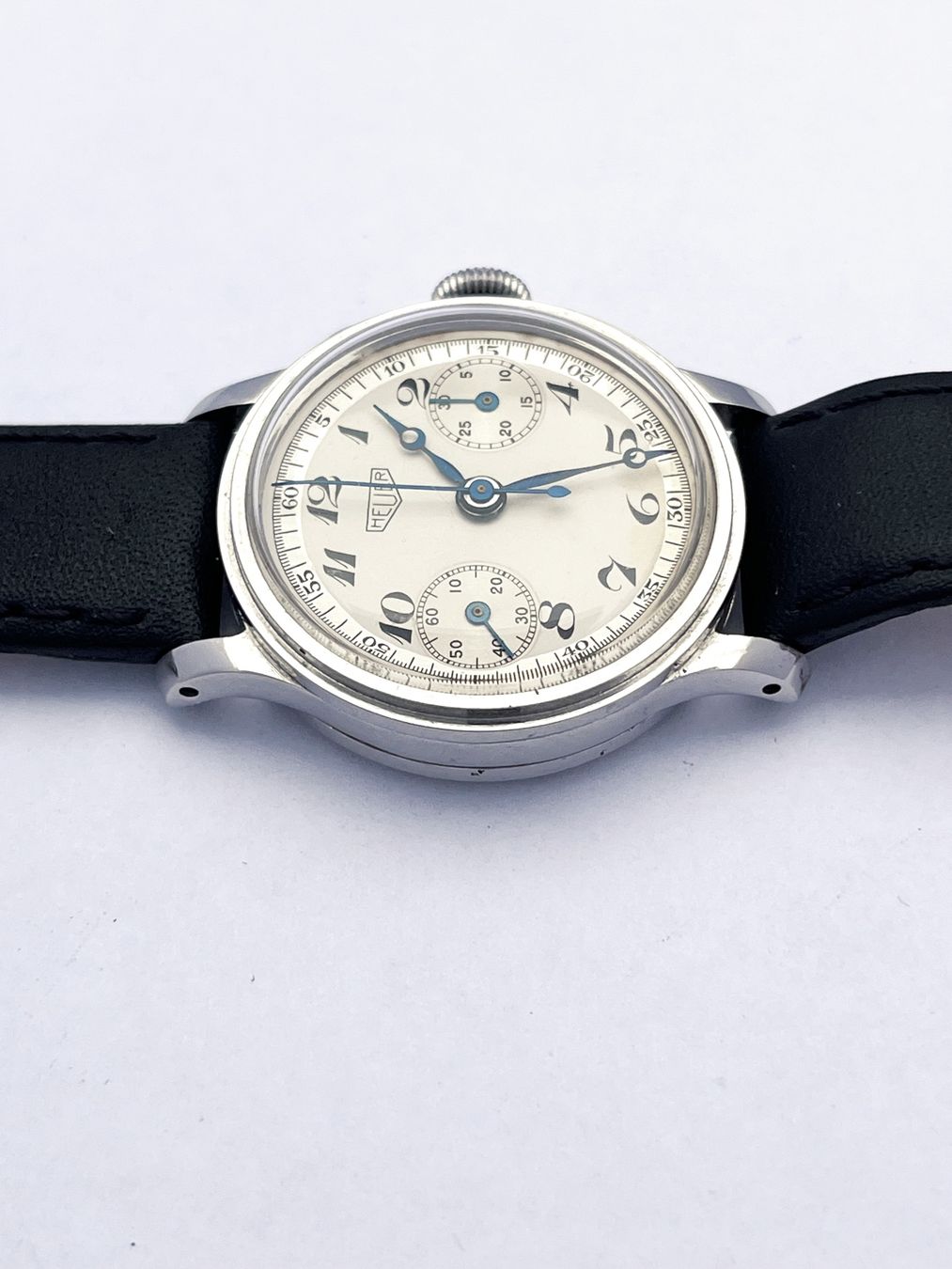 Tag Heuer Orologi: Heuer Chronograph, Ref. 2403, single-pusher, Vintage – Usato da Zürich venduto da Gemperle 4