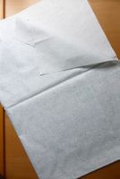 Patchwork - BW silber-blau leichter Schimmer 61 x 100 cm