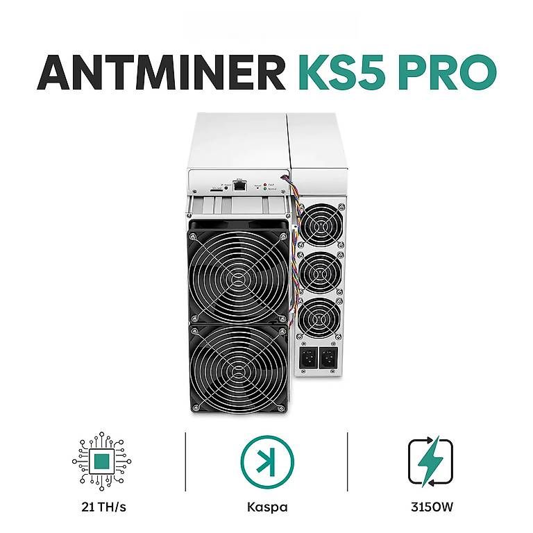 Coin Miner: 2 Stk. Antminer KA5 Kaspa 21THS – Usato da Tägerwilen venduto da Donfidele
