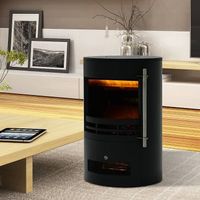 LED Elektrokamin Kaminofen mit Flammeneffekt 900/1800W