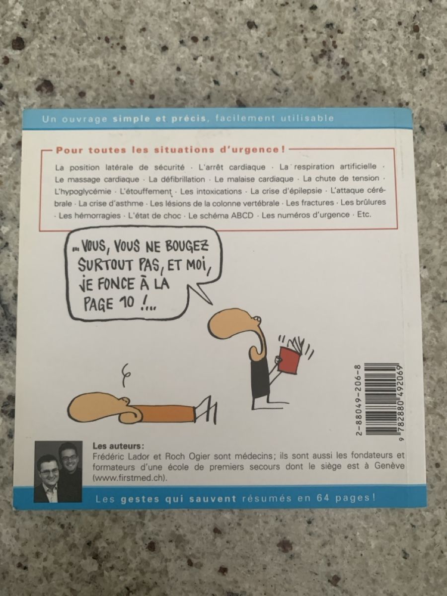 Libri: First Aid Guide "Premiers Secours" - French – Usato da Genève venduto da sunsustains 1