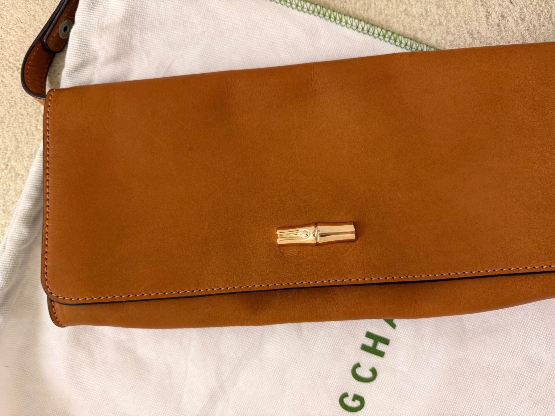 Longchamp Borse da donna: Longchamp braun Leder  Cognac – Usato da Allschwil venduto da Frida015 2