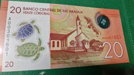 Banknote Nicarágua 2014 NEU