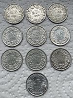 50 Rappen 10 Stk. Silber