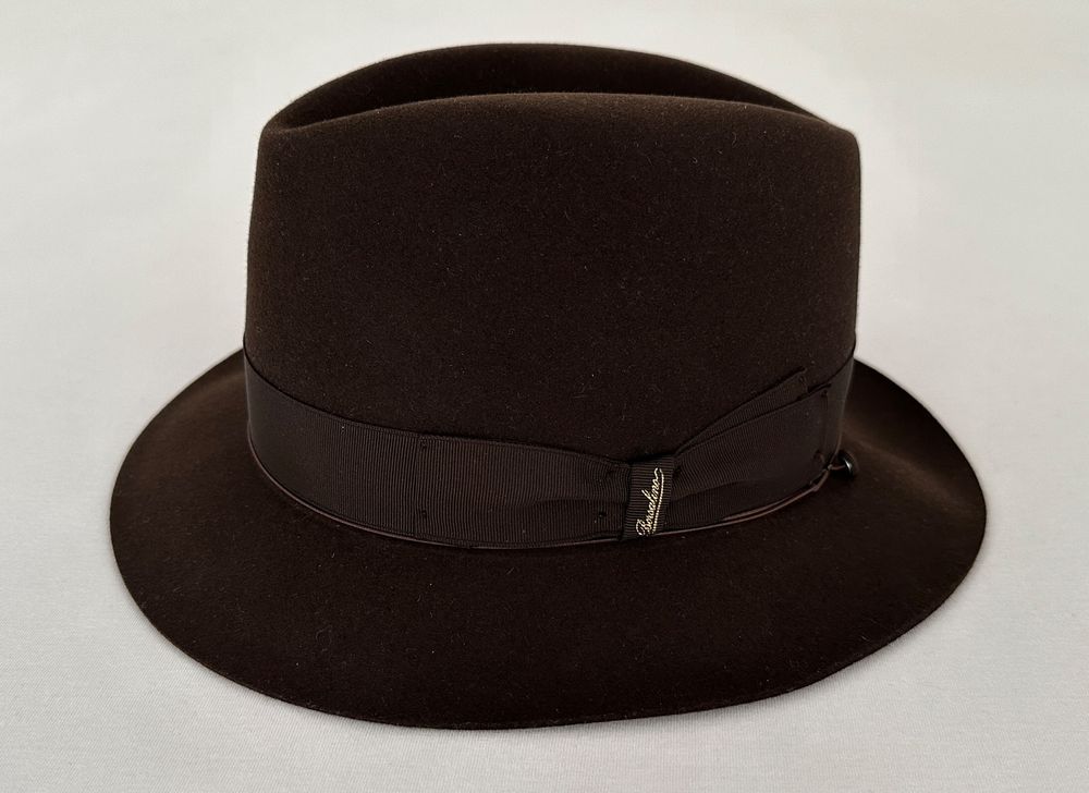 Borsalino Alessandria 1857 Fedora Hut in Braun Acheter sur Ricardo