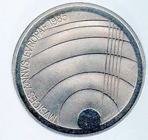 CH MÜNZE EUROPA JAHR DER MUSIK 5 FR 1985