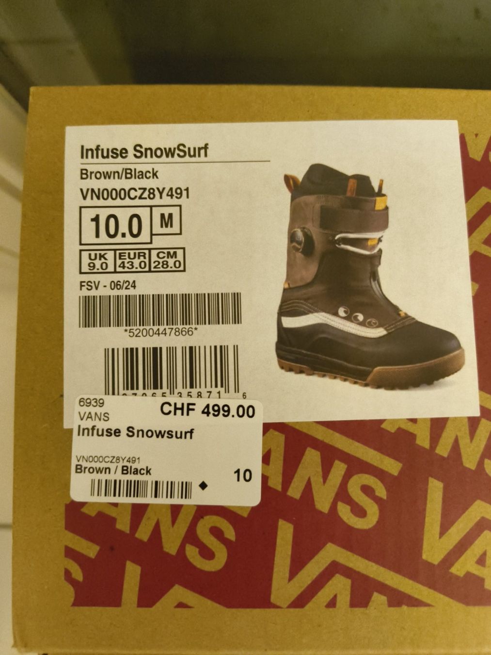 Vans Herrenschuhe: Vans Infuse Snowboard Boots, Grösse 43 – Neu und originalverpackt aus Uitikon Waldegg von PJLS1 4