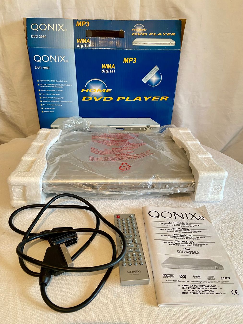 Lettore multimediale & Streamer: DVD/CD Player Qonix DVD 3980 neu – Nuovo e nell'imballaggio originale da St. Gallen venduto da cibello 2
