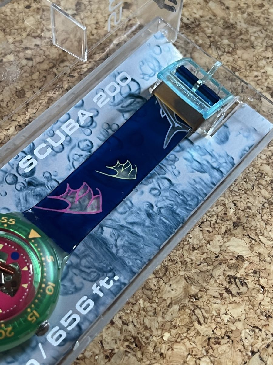 Swatch Orologi: Swatch SBUBA pink/green – Usato da Basel venduto da bellespirit 5