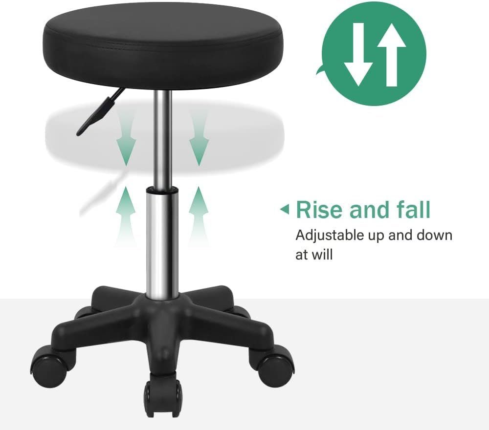 Sgabelli: Hocker mit Rädern, Rollhocker höhenverstellbar, Hocker rund – Nuovo e nell'imballaggio originale da Zürich venduto da MueDes 4