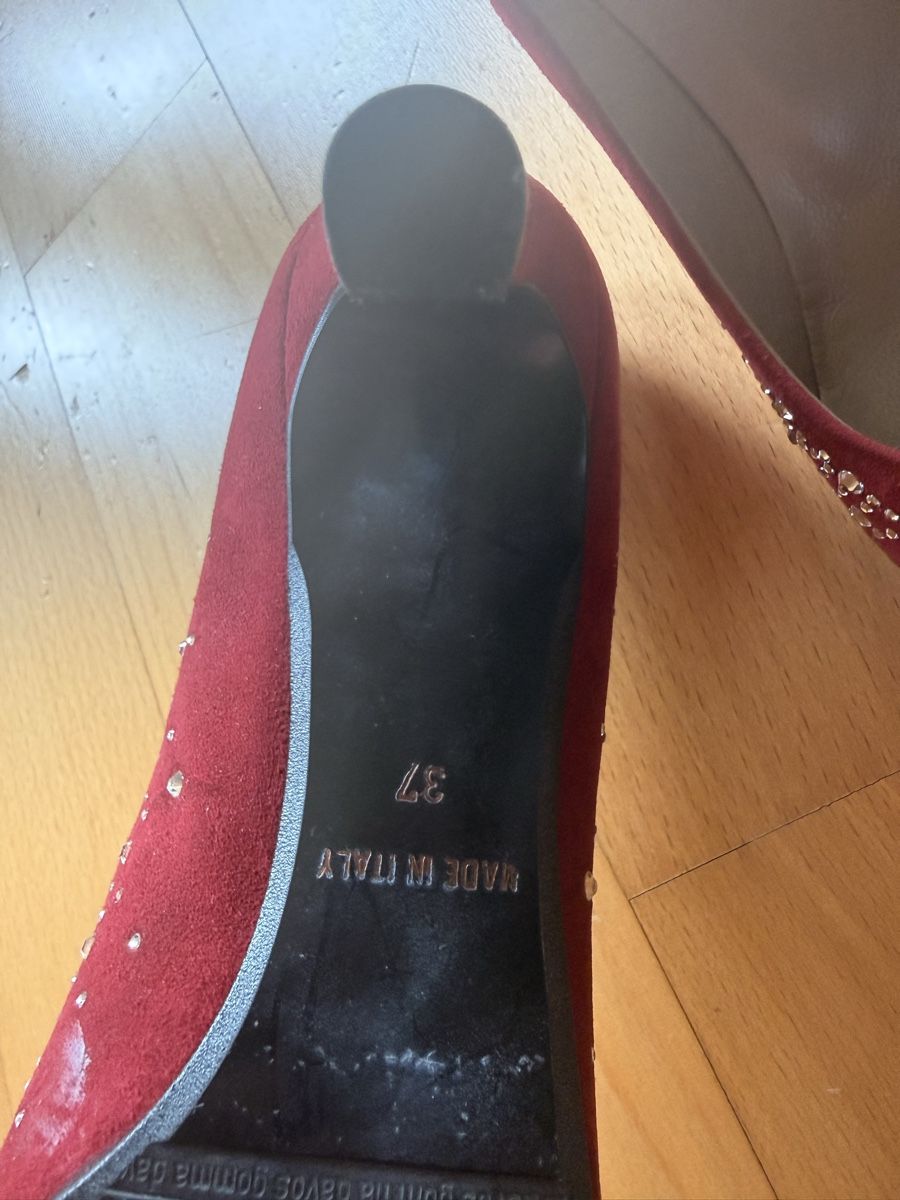 Chaussures femmes: Damenschuhe rot mit Schmucksteinen Grösse 37 – Neuf (Voir description) à Kilchberg ZH par ana_z2sb 4