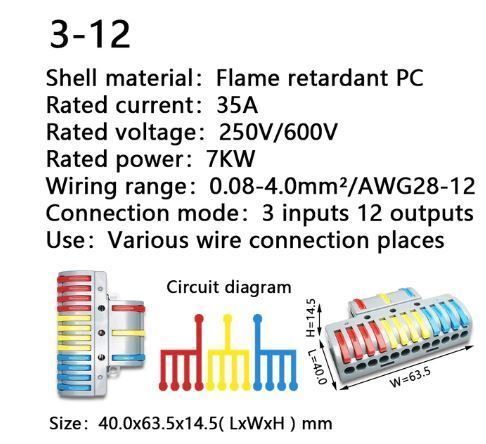 Componenti elettronici: Connecteur à sortie multiples 7 types Multiple Output Connec – Nuovo e nell'imballaggio originale da Delémont venduto da abonprix 6