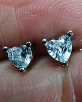 Boucles d'oreille argent avec zircons