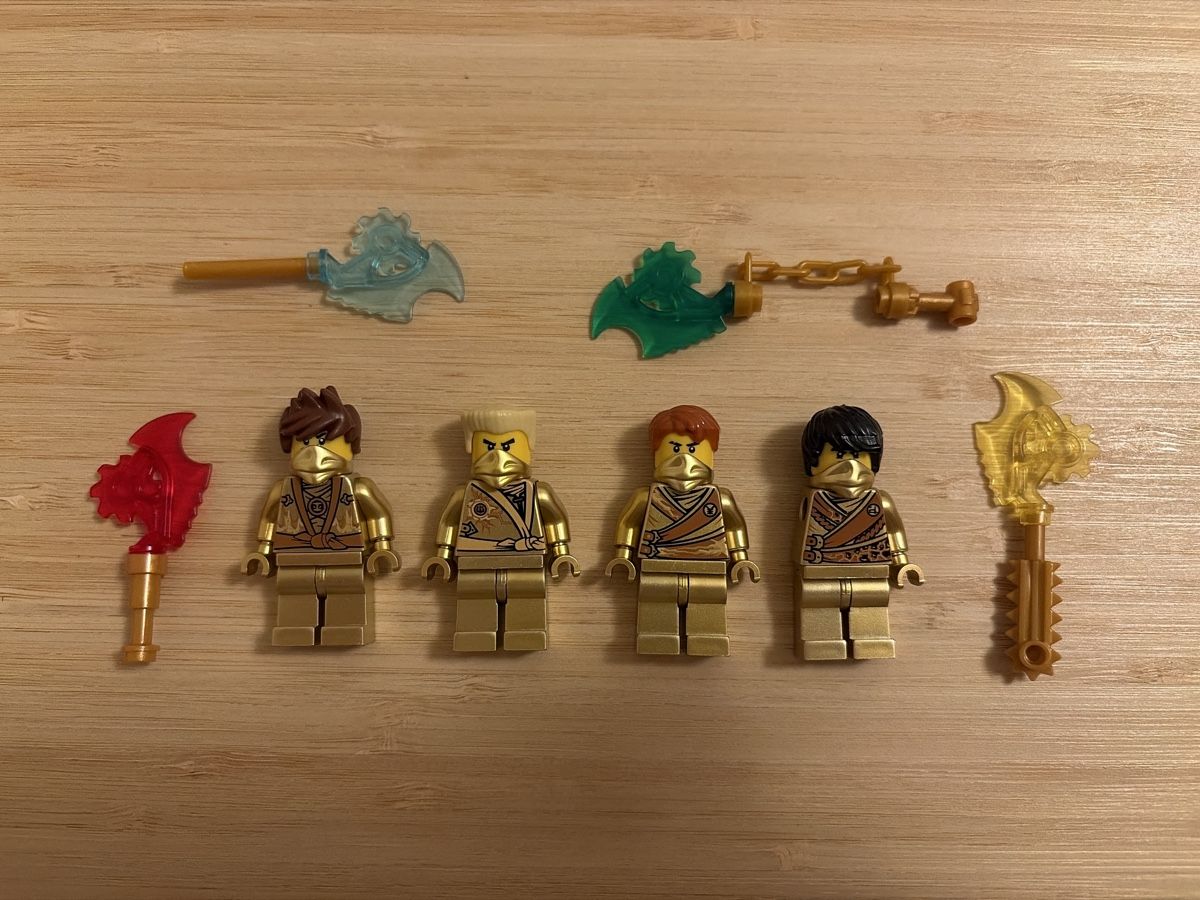Lego Baukästen: Lego Ninjago Custom Gold Minifiguren – Neu (gemäss Beschreibung) aus St. Gallen von LennysBricks