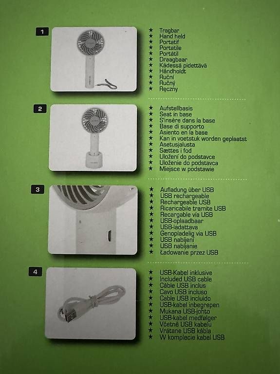 Ventilatori: Handventilator Lacerta stylies – Usato da Diepoldsau venduto da Take1 2