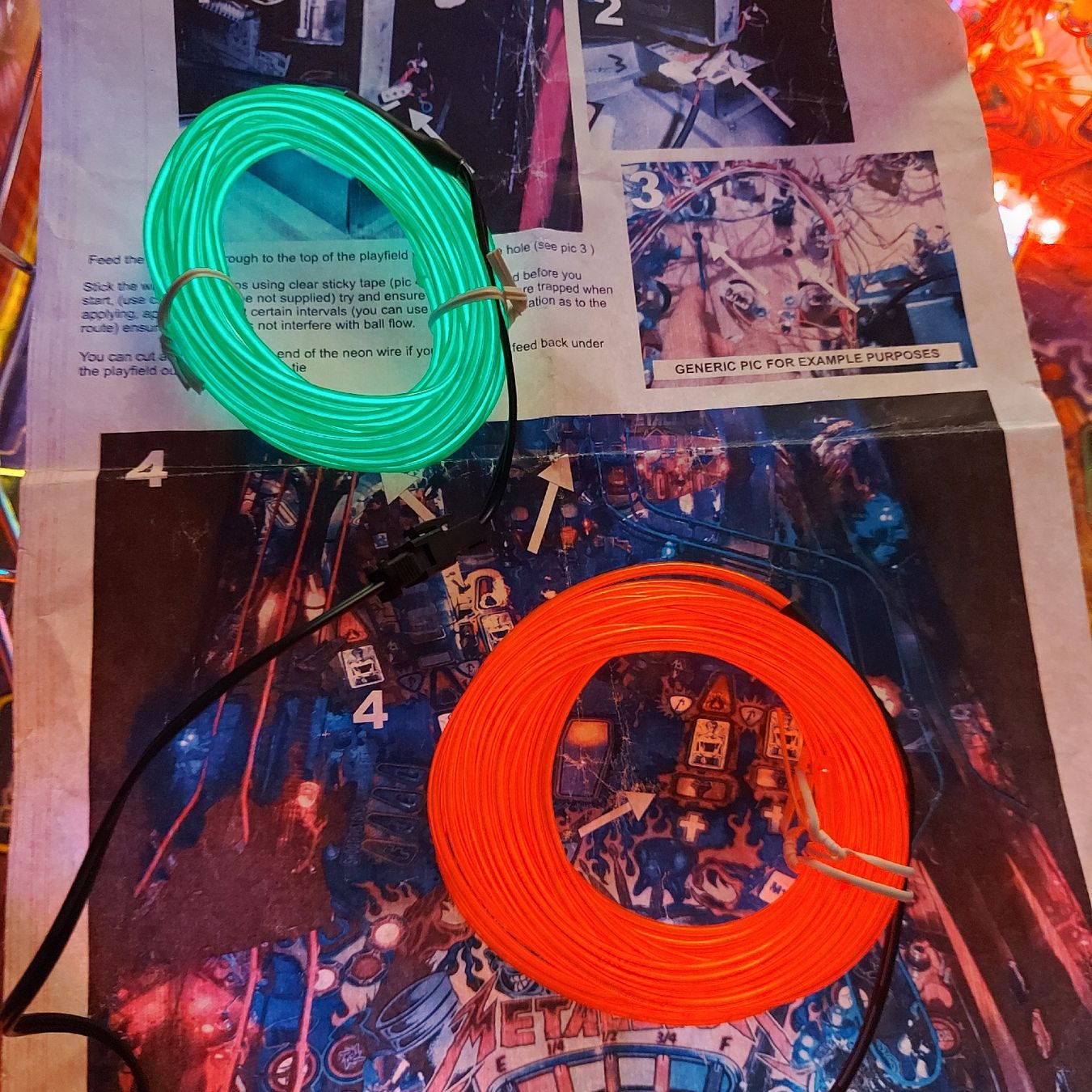 Stern Pinball Flipper: flipper,  flipperkasten Stern Metallica ramp light wire – Nuovo (secondo la descrizione) da St-Imier venduto da fmx666 2