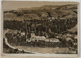 Bad Schönbrunn bei Zug, Edlibach, Luftbild Swissair, 1945