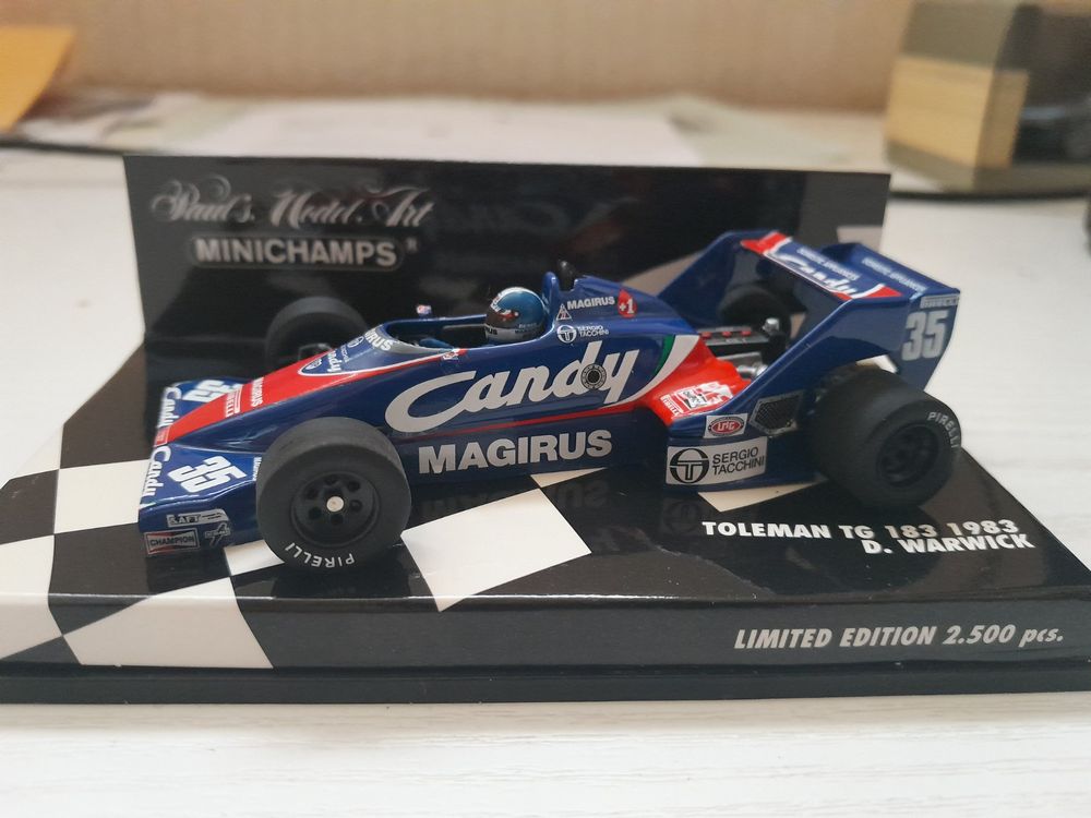 F1 Toleman TG183 Derek Warwick 1983 - Minichamps 1/43 - Réf 430830035 - Neuve