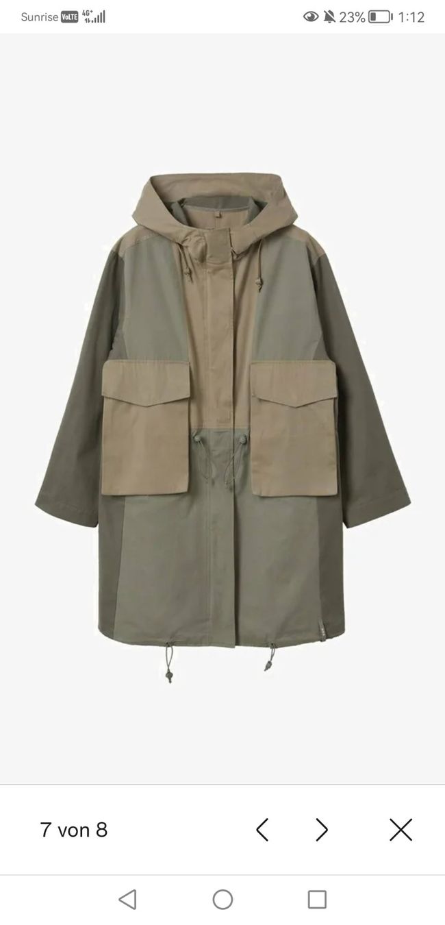 Mango Giacche: Mango Safari Parka khaki S 36 – Usato da Uster venduto da b4x_ric 4