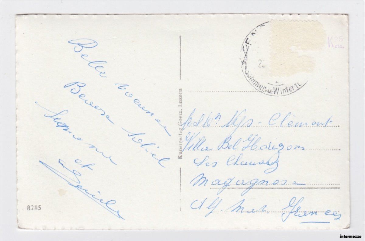 Cartoline postali: Engelberg // Langläufer Hahnen – Usato da Basel venduto da intermezzo12 1