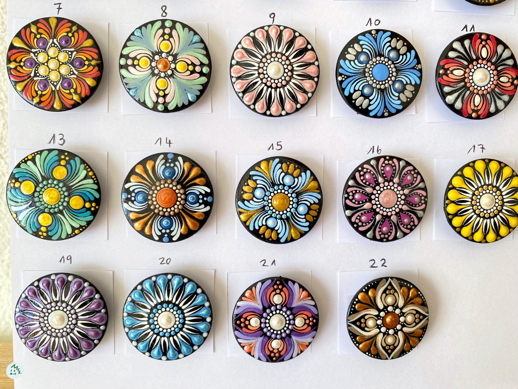 Calamite: 2-er Set Mandala Magnete, Geschenkidee, Deko, Büro – Nuovo e nell'imballaggio originale da Fanas venduto da Omibia 3