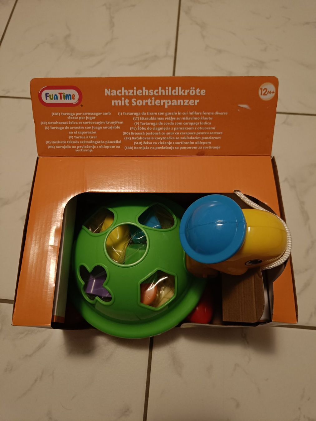 Giocattoli: Nachziehschildkröte mit Sortierpanzer – Nuovo (secondo la descrizione) da Schwyz venduto da Francesca54