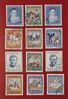 PRO PATRIA SATZ 123 -127 1965, 128 -132 SAUBERE STEMPEL 1966