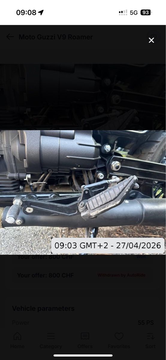 Moto Guzzi Strada: Moto Guzzi V9 Roamer – Usato da Niederweningen venduto da Pyku86 3