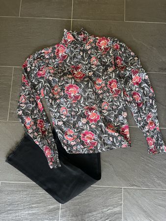 Damen Bluse Isabel Marant Etoile Seide Blumen Grösse 36