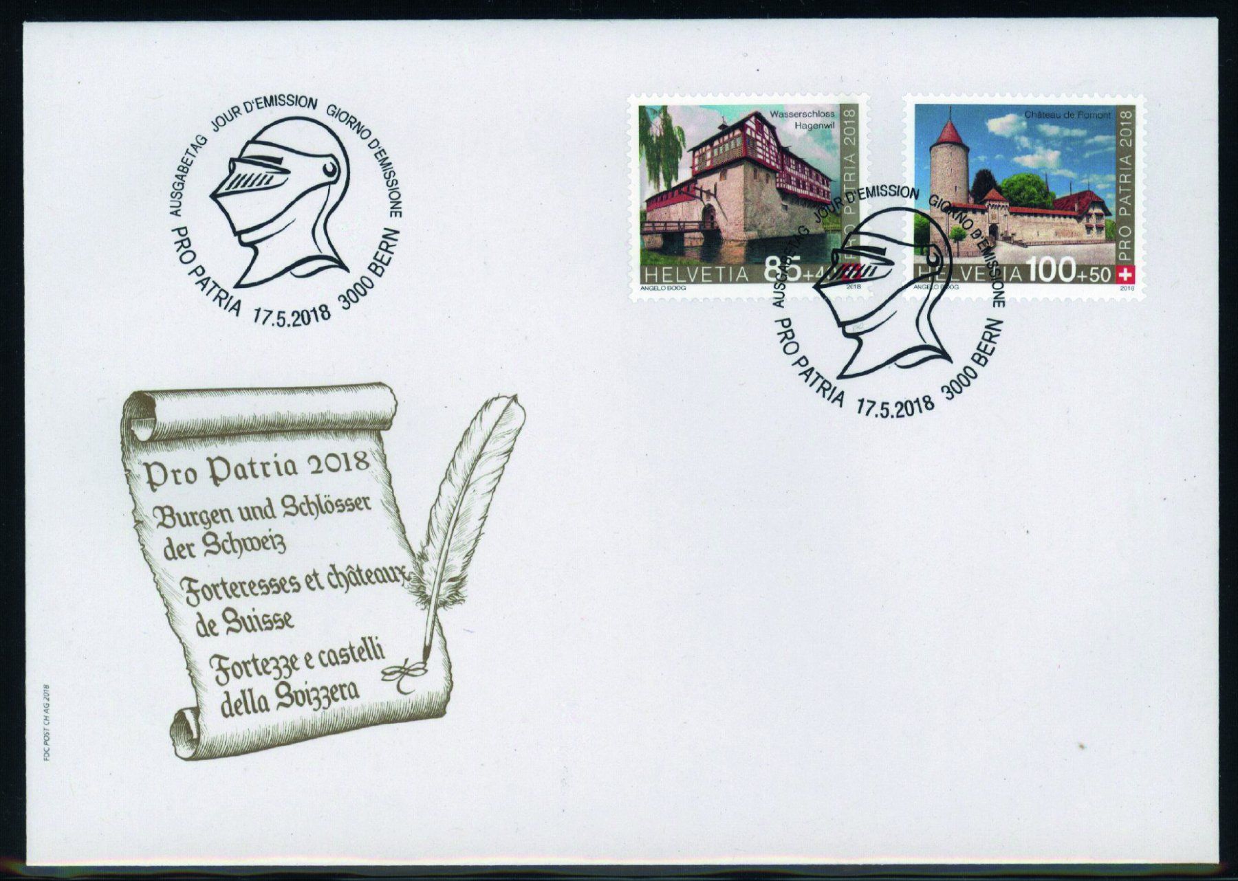Tutti i francobolli: 2018, FDC, Pro Patria – Usato da Willisau venduto da Vollstempel
