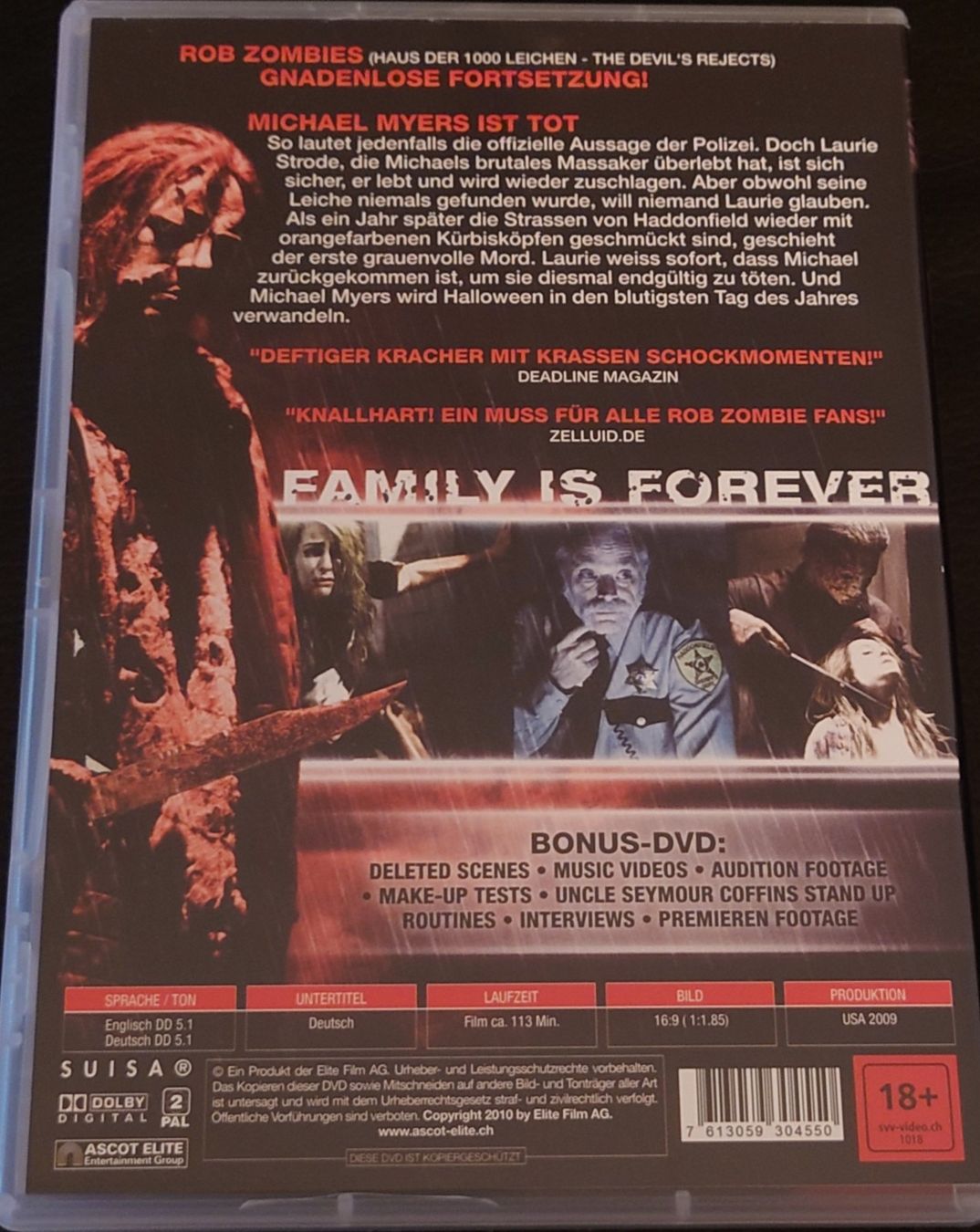 Tutti i DVDs: Halloween II - Rob Zombie (UNCUT) – Usato da Zug venduto da Hockey12 1
