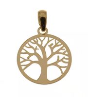 Anhänger Baum des Lebens aus 585 Gold 14 Karat 14 mm
