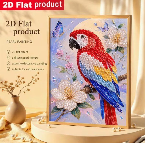 Bastelsets: Diamond Painting Perlen Papagei-8-Perlen-726 – Neu und originalverpackt aus Obergösgen von Diydiamant 1
