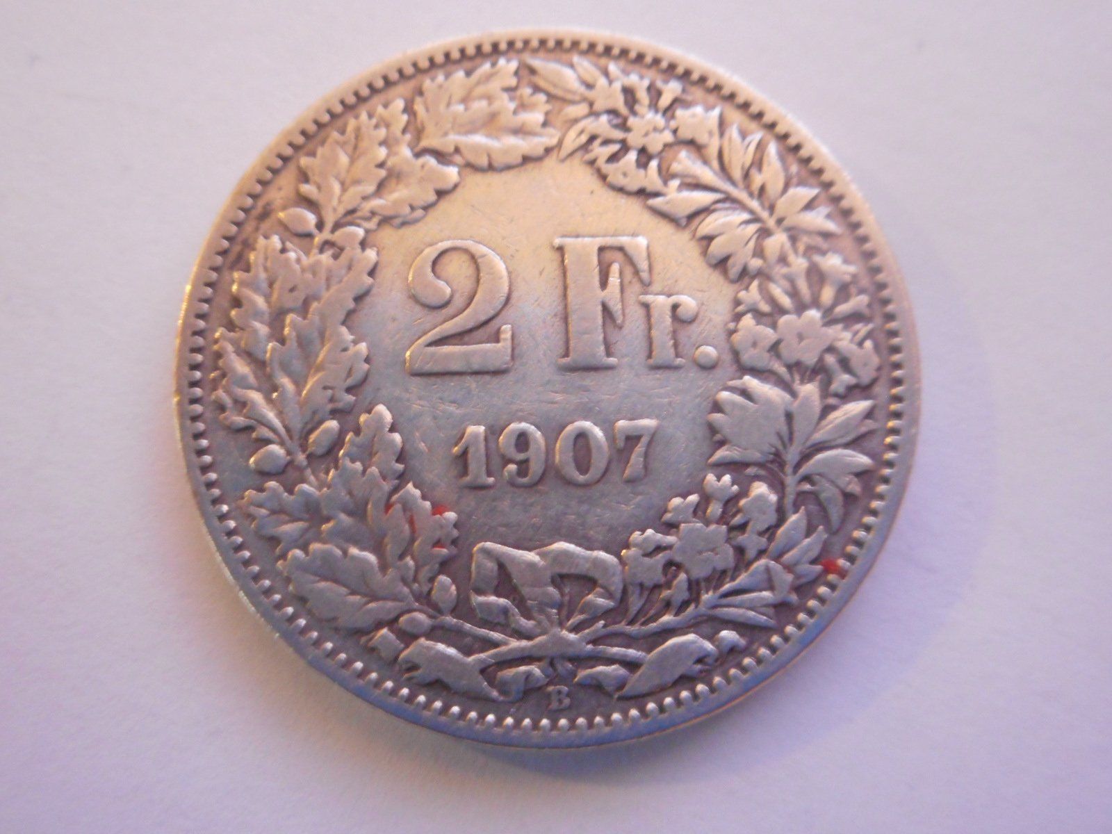 Tutti le monete: 2 Fr. 1907 silber – Usato da Kriegstetten venduto da pizlad2010