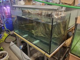 Aquarium de 350 litres + décor 3D + support métallique