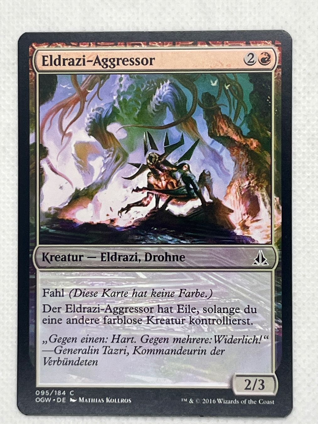 Magic The Gathering Carte collezionabili: MTG Eldrazi-Aggressor OGW 095 Deutsch Common – Usato da Hinterkappelen venduto da Kim1992