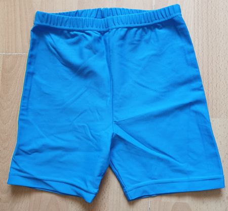 Badehose Gr. 128, hellblau, gebraucht, Sommer kann kommen!