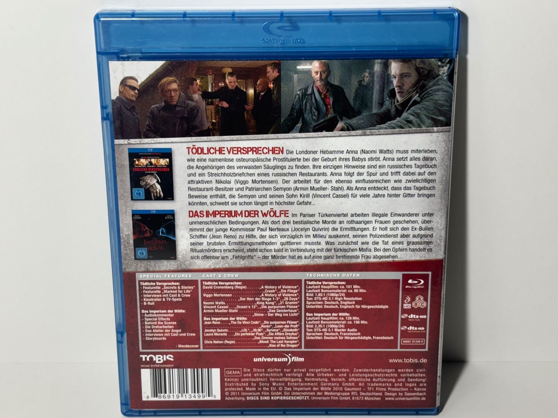 Tödliche Versprechen / Das Imperium der Wölfe Blu Ray (Gebraucht) in