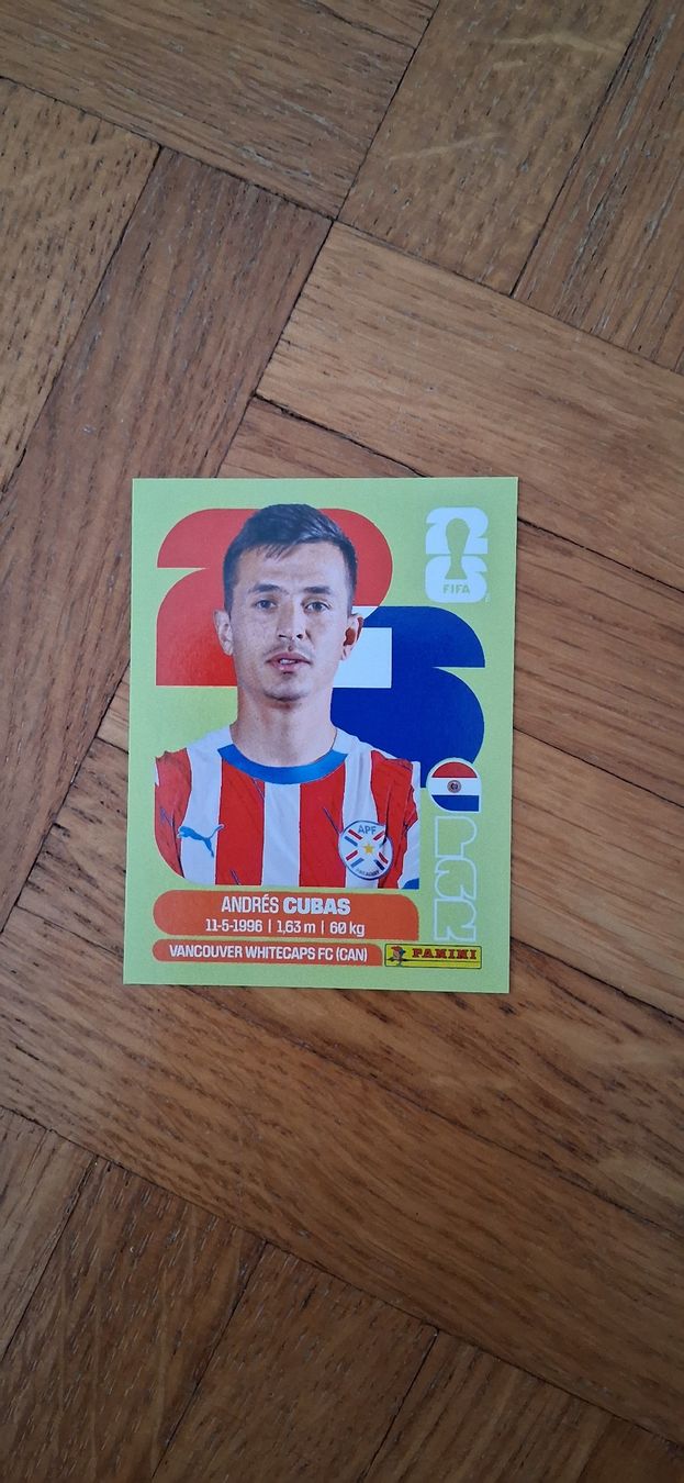 Panini Sammelbilder & Trading cards: WM- Panini 2026 Sticker Andrés Cubas – Gebraucht aus Zürich von Pryter
