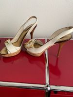 Louis Vuitton Sandale Plateau, Elfenbein Gr. 41