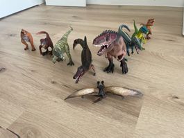 9 St Schleich Figuren Dinosaurier Fleischfresser