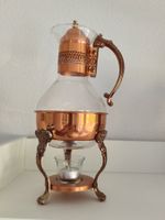 Orientalischer Kupfer‑Glas‑Kaffeebereiter mit Stövchen – 40