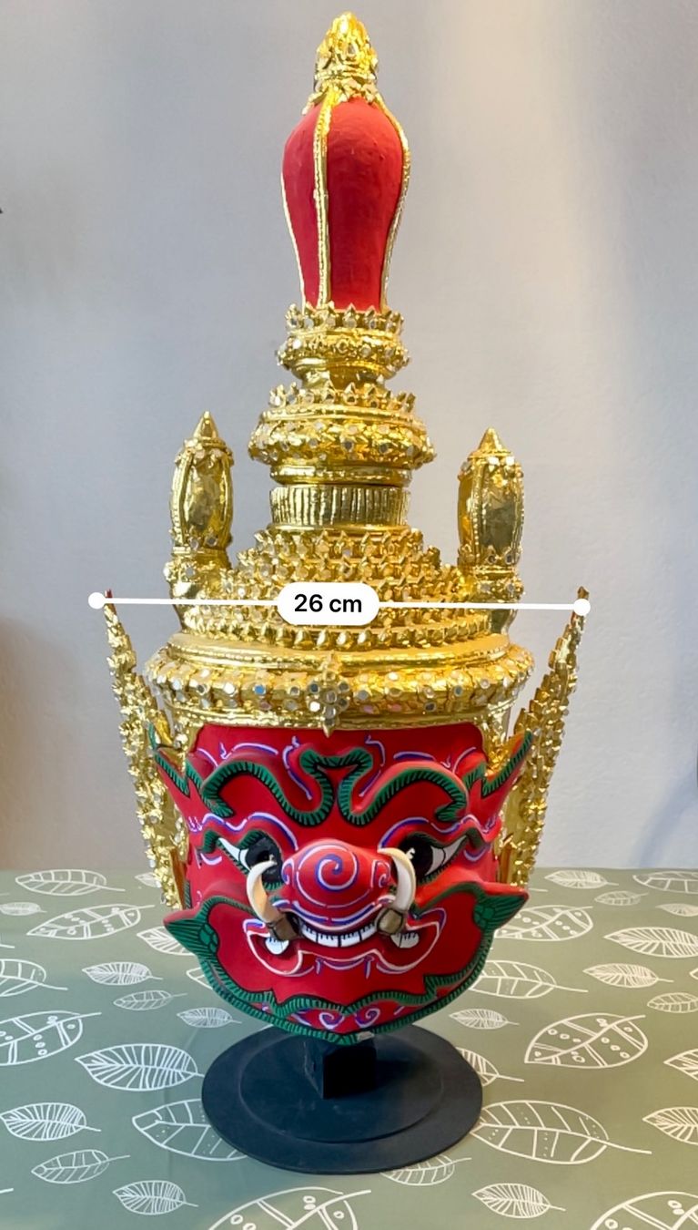 Tutte le decorazioni: Thai Khon Maske Deko / Farbe Rot – Usato da Uffikon venduto da san123day 2
