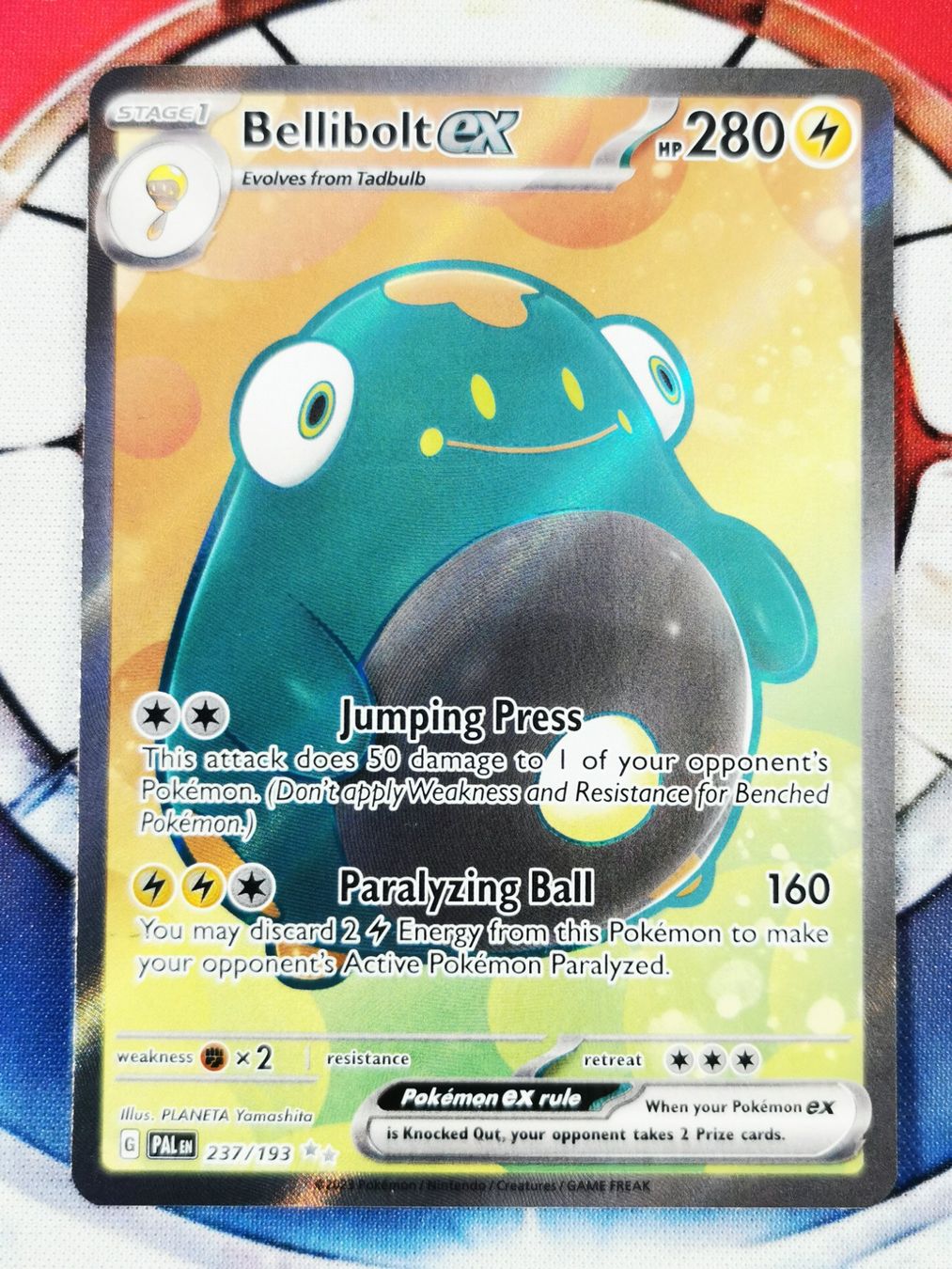Pokémon Carte collezionabili: Pokémon Bellibolt ex 237/193 Sv02: Paldea Evolved En – Nuovo (secondo la descrizione) da Cousset venduto da VstarCards